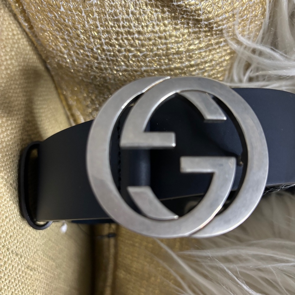NEW NAVY BLUE GUCCI BELT